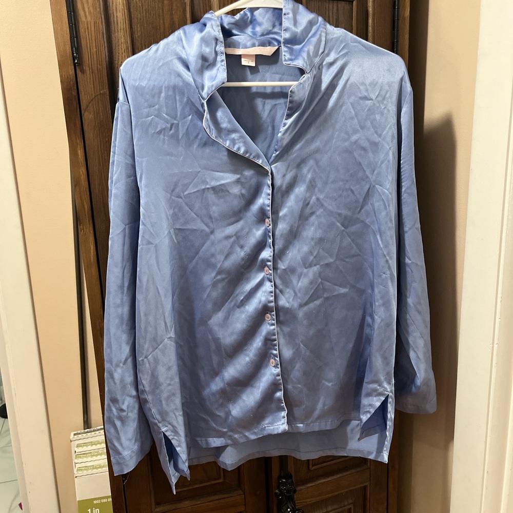 Victoria’s Secret Blue satin pajama set